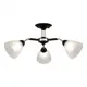 Люстра потолочная Arte milano Napoli-324108/3 bk+fg 3 лампы 6 м² цвет черный
