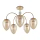 Люстра потолочная Arte milano Napoli-327619/5 fg+wh 5 ламп 10 м² цвет золото