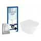 Комплект инсталляция и унитаз 3 в 1: инсталляция Grohe Rapid SL с унитазом Enio Cento EN4280110 и кнопка хром