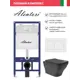 Комплект инсталляция с унитазом Alentori AL.SIS11TAL.CHI020WME0140 цвет черный