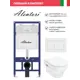 Инсталляция Alentori SISTEMA 52 AL.SIS11T с клавишей Alentori CHIAVE A матовый белый AL.CHI020WM Hansgrohe GladeLake S унитаз 540x360 белый