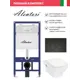 Инсталляция Alentori SISTEMA 52 AL.SIS11T с клавишей Alentori CHIAVE L матовый черный AL.CHI103BM Hansgrohe CreekTide Q унитаз 540x360 белый