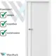 Комплект межкомнатной двери Wanmark Синди-5М глухая 200x80см цвет белый с коробом и наличниками