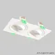 Светильник точечный встраиваемый Crystal lux Invisia Clt 002c2 wh v2 под отверстие 18 мм GU10 цвет белый