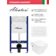 Инсталляция Alentori SISTEMA 50 AL.SIS33T с клавишей Alentori CHIAVE H матовый белый AL.CHI018WM Hansgrohe CreekTide Q унитаз 540x360 белый