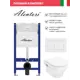 Инсталляция Alentori SISTEMA 50 AL.SIS33T с клавишей Alentori CHIAVE A матовый белый AL.CHI020WM Hansgrohe GladeLake S унитаз 540x360 белый