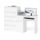 Офисный стол с полкой Свк Мори 160x114x50 см ЛДСП цвет белый