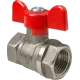 Кран шаровой прямой Valfex DN25 PN40 1" ВР латунь ручка бабочка