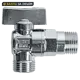 Кран шаровой угловой Bugatti Miami DN8 PN16 1/2" НР латунь ручка бабочка