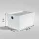 Контейнер 30x15x18 см 6.8 л ПЭТ с крышкой цвет белый