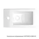 Раковина Керямин Бергамо НОВА 40 встраиваемый белый