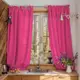 Штора Этель 10815374 на шторной ленте 180x145 см цвет розовый
