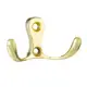 Крючок мебельный двухрожковый Kerron золото KR-0010-OT 3 шт.