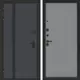 Входная дверь Bunker Бункер BN-12 левый 205x96см цвет веллюто оскуро/серый софт рельеф с панелью Хомс
