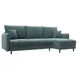 Диван угловой Лига-064 НПБ Лига диванов 129633 248x98x163 см шенилл цвет rimini 11 серо-зеленый