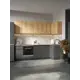 Кухонный гарнитур Техно Сима-ленд 10889743 100x260x60 см ЛДСП цвет бежевый