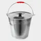 Ведро с крышкой 12 л Сима-Ленд d=32 см из нержавеющей стали AISI 201