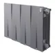 Радиатор секционный Royal thermo PianoForte 300 300/100 8 секций боковое подключение биметалл цвет серебристый без кроншейнов