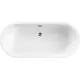 Ванна Cezares METAURO-Central-180-80-40-W-MATT 180x80 акриловая Овальная цвет белый