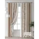 Комплект штор Comfy way Форнерс - 303 - 240 см CW709303240-240 на шторной ленте 240x150 см цвет бежевый