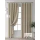 Комплект штор Comfy way Форнерс - 661 - 260 см CW709661260-260 на шторной ленте 260x150 см цвет бежевый