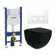 Комплект инсталляция и унитаз 3 в 1 инсталляция Geberit Duofix унитаз Enio Unico BL EN4105055 и кнопка белая