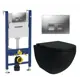 Комплект инсталляция и унитаз 3 в 1 инсталляция Geberit Duofix унитаз подвесной Enio Unico BL EN4105055 и кнопка хром матовый