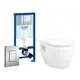 Комплект инсталляция и унитаз 3 в 1 инсталляция Grohe Rapid SL унитаз Enio Bolo и кнопка хром квадрат