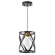 Светильник подвесной Lumina deco Astila Ldp 1242-1 bk+md 1 лампа 2 м² цвет белый/черный