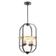 Светильник подвесной Lumina deco Monterey Lmd_ldp_1141-4_bk_md 4 лампы 10 м² цвет черный