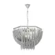Светильник подвесной Lumina deco Boscone Lmd_ldp_7044-550_chr_gy 9 ламп 15 м² цвет хром/дымчатый