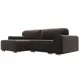 Диван угловой Лига-029 левый угол Лига диванов 121927L 263x88x155 см велюр цвет коричневый