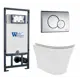 Комплект инсталляция и унитаз 3 в 1 инсталляция WeltWasser Marberg 507 унитаз Enio Neo EN5370588 с кнопкой хром RD