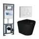 Комплект инсталляция и унитаз 3 в 1 инсталляция WeltWasser Marberg 410 унитаз Enio Cento BL EN4280035 и кнопка белая глянцевая RD