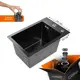 Мойка для кухни Glyph GL33045B/W02-114B 45x30 см глубина чаши 19 см нержавеющая сталь цвет графит