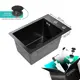 Мойка для кухни Glyph GL33045B/035B 45x30 см глубина чаши 19 см нержавеющая сталь цвет графит