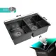 Мойка для кухни Glyph GL37850B-S/341-11-24 50x78 см глубина чаши 19 см нержавеющая сталь цвет графит