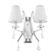 Настенный светильник Lumina deco Glamour Ldw 66247-2 wt+chr цвет хром/белый