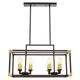 Светильник подвесной Lumina deco Waldorf Ldp 1140-8 bk+md 8 ламп 19 м² цвет черный