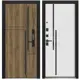 Входная дверь Foreman Verto 4 левый 205x86см цвет орех пекан шоколад/белая шагрень