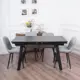 Кухонный стол прямоугольный Frenesie 140x90 см керамогранит мдф цвет черный/черный