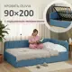 Кровать Romack Olivia 200x90 см подъемный механизм цвет синий