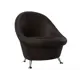 Банкетка искусственная кожа Лига диванов коричневый 62x74 см
