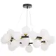Светильник подвесной Lumina deco Marsiada Ldp 6033-25 bk+md 25 ламп 33 м² цвет белый/черный