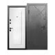 Входная дверь Бриз Штамп МП левый 205x86см цвет букле графит/эмалит белый