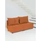 Диван раскладной Cityhd Гонконг 188x94x75 см велюр цвет оранжевый