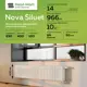 Радиатор трубчатый Nova NS-T3 400 14 BV 50/100 14 секций нижнее универсальное подключение сталь цвет белый матовый с кронштейном
