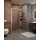 Душевая дверь Cezares Molveno-BF-1-140-C-BORO-IV 140см эффект стекла прозрачный раздвижной