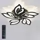 Люстра потолочная светодиодная Natali Kovaltseva HIGH-TECH LED LAMPS 82006 BLACK с пультом управления 1 лампа 22 м² цвет черный