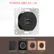 Розетка USB встраиваемая Arte milano 202.46-1.black цвет черный
